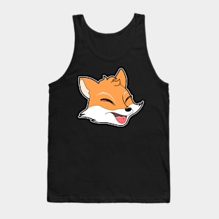 Cute Fox Head Tank Top